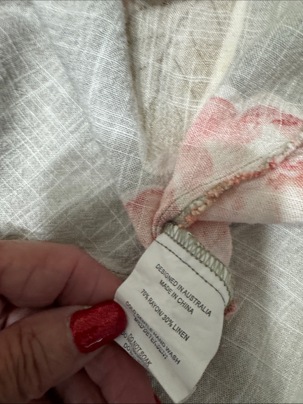 Sleeveless Floral Maxi Dress in Taupe with Orange Blooms - Picture 6 of 6